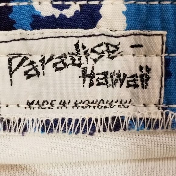 Vintage 60s 70s Paradise Hawaii All Over Print Swim Shorts Surf Trunks Lined M - Picture 9 of 16